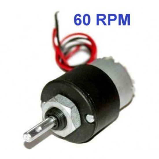 DC 12V 60RPM Metal Geared Motor