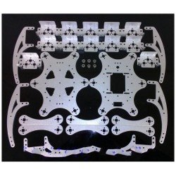 DIY 18DOF Aluminum Hexapod Spider Six 3DOF Legs Robot Kit with 32CH Controller