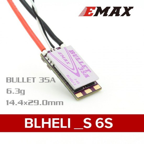 EMAX 35A 3-6S ESC BLHELI_S Bullet Series 6.3g Support Onshot42 Multishot