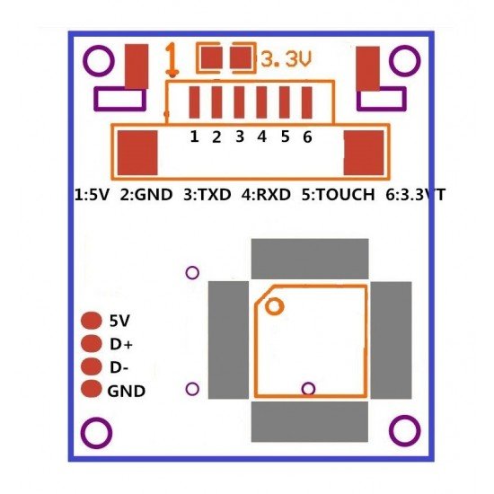 Finger Print Sensor R307 -TTL UART