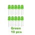 Green LED 5mm Pack Of 10 (Light Emitting Diod)