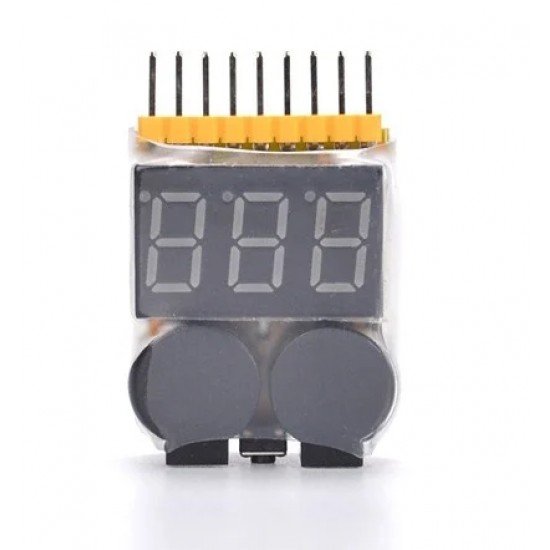 High Quality 1-8S Battery Voltage Checker & Low Voltage Buzzer Alarm