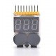 High Quality 1-8S Battery Voltage Checker & Low Voltage Buzzer Alarm
