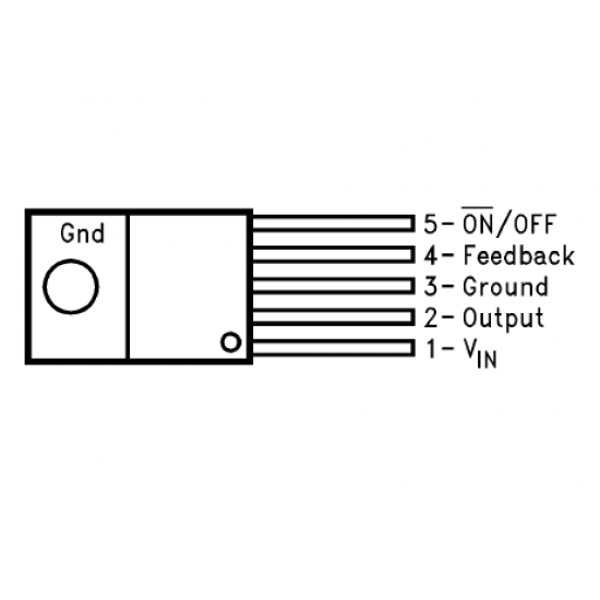 LM2576 Step-Down Voltage Regulator IC