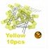 Yellow LED 5mm Pack Of 10 (Light Emitting Diod)