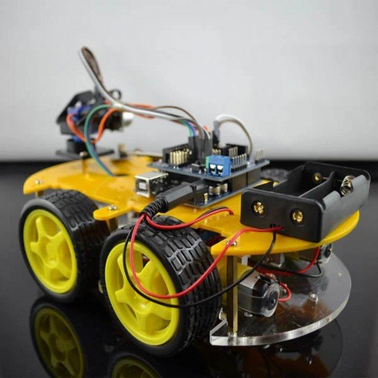 Ultrasonic Intelligent Bluetooth Robot Car Kit