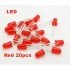 Red LED 5mm Pack Of 20 (Light Emitting Diod)