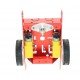Red 2WD Aluminum Smart Robot Car Chassis Kit DIY
