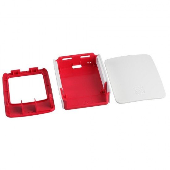 Raspberry Pi 3/3B+ Plastic Case (Red and White)